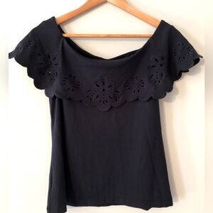 Ann Taylor off the shoulder eyelet top